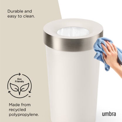 Umbra 1013048-1313-REM 62 L Vento Trash Can - Sand