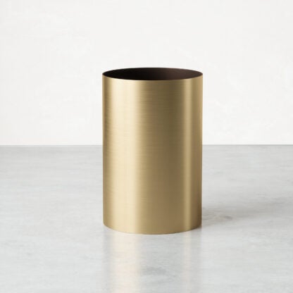 Umbra 082870-221 17 L Metalla Trash Can - Matte Brass