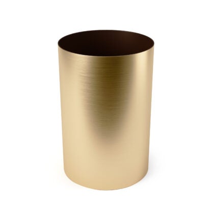 Umbra 082870-221 17 L Metalla Trash Can - Matte Brass