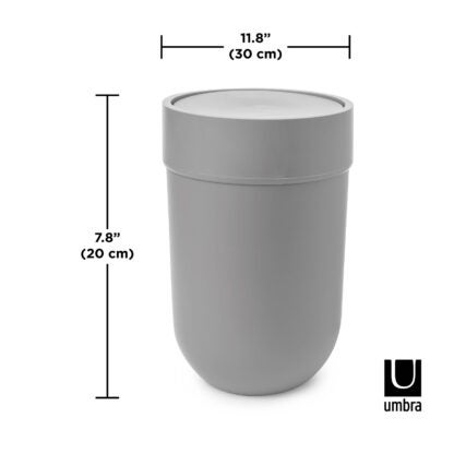 Umbra 023269-918 6 L Touch Trash Can with Lid - Grey