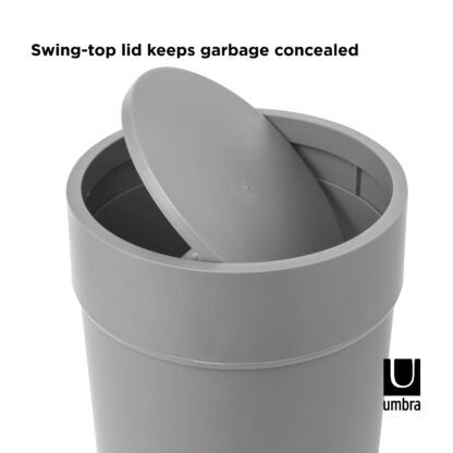 Umbra 023269-918 6 L Touch Trash Can with Lid - Grey