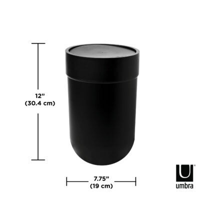 Umbra 023269-040 6 L Touch Trash Can with Lid - Black