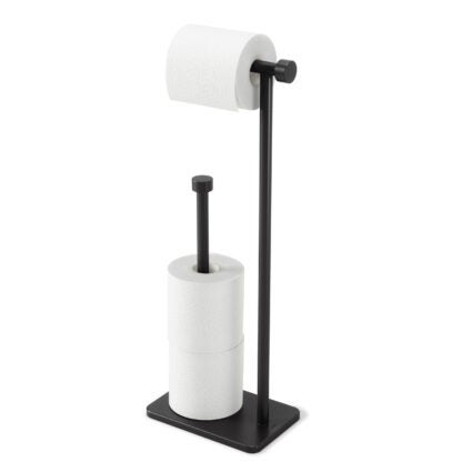 Umbra 1015897-040 Cappa Toilet Paper Holder & Reserve - Black