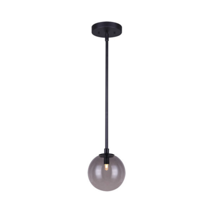 CANARM IPL741A01BK9 Atlas 1 Light Pendant Ceiling Light - Black