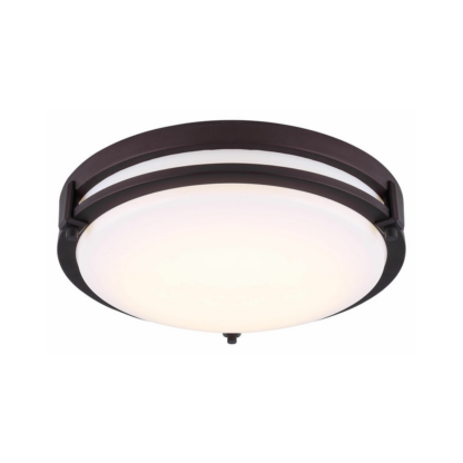 CANARM LFM112A19ORB GILDA Flush Mount - Oil Rubbed Bronze