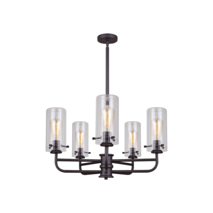 CANARM ICH679A05ORB 30" Albany 5-Light Chandelier - Oil Rubbed Bronze