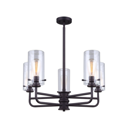 CANARM ICH679A05ORB 30" Albany 5-Light Chandelier - Oil Rubbed Bronze