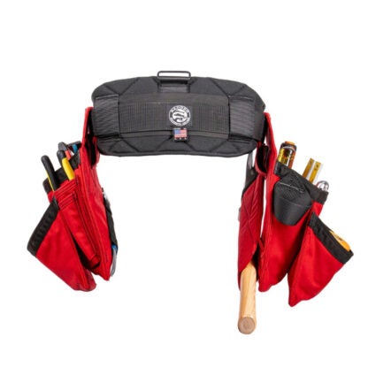 Occidental Leather Badger 462156 Trimmer Solid Tool Belt Set - Red