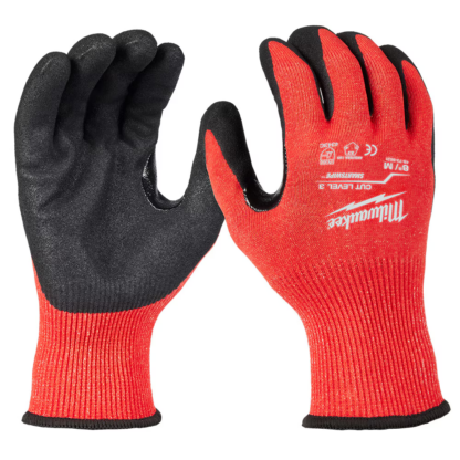 Milwaukee 48-73-8631 Medium Red Nitrile Dipped Cut Level 3 Gloves