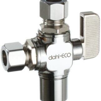 DAHL 511-13-31-31 Ball Valve, 1/2 x 3/8 x 3/8 in Connection, Solder x Compression, Manual Actuator, Brass Body