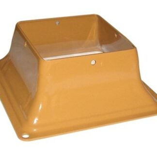 Pylex 13047 Post Base, Steel, Cedar, Powdered