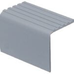 Shur-Trim FV4021GRY03 Drop Overlap Stair Nosing, 3 ft L, 1-7/8 in W, Vinyl, Gray