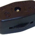 Atron LA973 In-Line Cord Switch, Switch, Brown