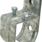 National Hardware N100-007 Round Rail Splice Bracket, Steel, Zinc