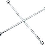 ProSource JL-AT-TGCW10133L Lug Wrench, Hex Socket, 17, 19, 21 and 23 mm Socket, 20 in L, Carbon Steel, Chrome