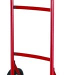 ProSource YY-250-1 Hand Truck, 14 in W Toe Plate, 7 in D Toe Plate, 250 lb, Solid Rubber Caster, Steel Frame, Red