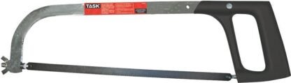 Task T22468 Tube Frame Hacksaw, 10, 12 in L Blade, Carbon Steel Frame