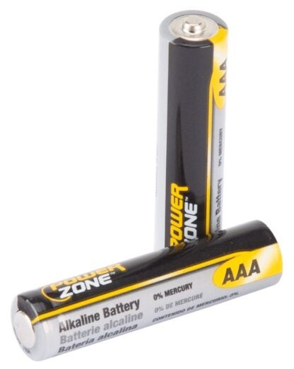 PowerZone LR03-4P-DB Battery, 1.5 V Battery, AAA Battery, Zinc, Manganese Dioxide, and Potassium Hydroxide Sells in Quantity of 22