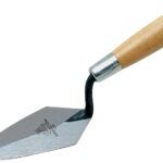 Marshalltown 45 6 Pointing Trowel, 6 in L Blade, 2-3/4 in W Blade, HCS Blade, Hardwood Handle