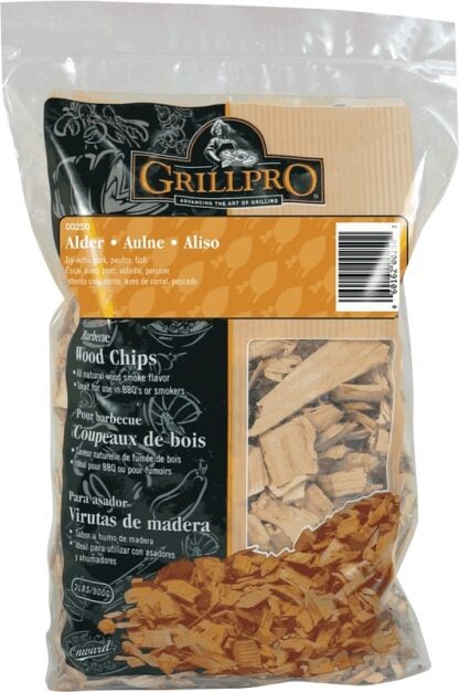 GrillPro 250 Smoking Chips, Alder, Wood, 2 lb Bag