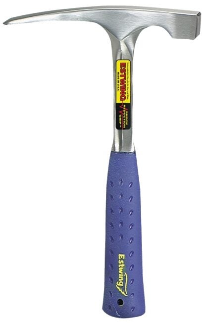 Estwing E3-20BLC/E3-20BL Bricklayer Hammer, 20 oz Head, Tile Setter, Smooth Head, Steel Head, 11-1/4 in OAL