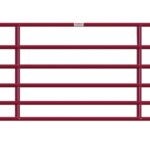 Behlen Country 40120161 Heavy-Duty Gate, 192 in W Gate, 50 in H Gate, 16 ga Frame Tube/Channel, Steel Frame, Red