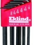 Eklind 13211 Hex Key Set, 11-Piece, Steel, Black