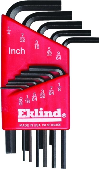 Eklind 10111 Hex Key Set, 11-Piece, Steel, Black