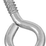 National Hardware N220-426 Screw Eye, 1-1/4 in L Thread, 2.88 in OAL, 150 lb Working Load, Steel, Zinc Sells in Quantity of 10