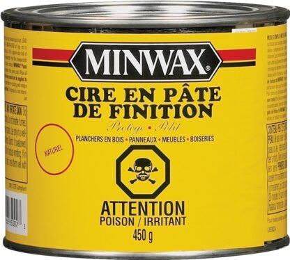 Minwax 78500 Finishing Wax, 450 g, Solid, Natural