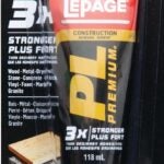 LePage PL Premium 1584230 Construction Adhesive, Tan, 118 mL Tube