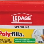 LePage Polyfilla 1256105 Wall Paint Preparation Compound, Off-White, 900 mL Plastic Tub