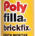 LePage Polyfilla Brickfix 394003 Brick Mortar Filler, Gray, 50 to 85 deg F, 300 mL Cartridge