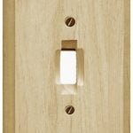 Atron Traditional Series 4-411T Wallplate, 4-3/4 in L, 3 in W, 1-Gang, Wood