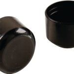 Shepherd Hardware 9112 Furniture Leg Tip, Round, Plastic, Black, 5/8 in ID Dia