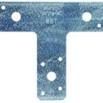 Simpson Strong-Tie T Series 66T T-Strap Tie, 14 ga, Steel, Galvanized/Zinc Sells in Quantity of 10