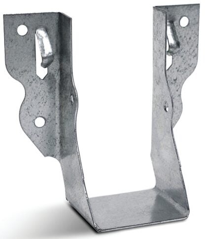 Simpson Strong-Tie LU Series LU24L Standard Joist Hanger, 3 in H, 1-5/8 in D, 1-9/16 in W, 2 x 4 in, Steel, Galvanized Sells in Quantity of 100