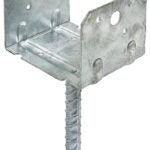 Simpson Strong-Tie RCPS Series RCPS4HDG Rebar Carport Saddle, 4 x 4 in Post/Joist, Steel, Hot-Dipped Galvanized