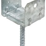 Simpson Strong-Tie RCPS Series RCPS6HDG Rebar Carport Saddle, 6 x 6 in Post/Joist, Steel, Hot-Dipped Galvanized Sells in Quantity of 10