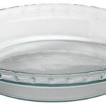 Pyrex 1105393 Pie Plate, 9-1/2 in Dia, Glass, Clear