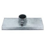 Multinautic 11108 Base Plate, 6 x 12 in, Galvanized Steel