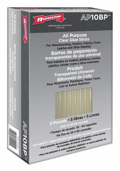 Arrow AP10-4 Glue Stick, Stick, Ester, Clear