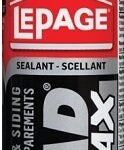 LePage QUAD MAX 1869820 Window, Door and Siding Sealant, Chestnut, 24 to 72 hr Curing, 0 to 140 deg F, 280 mL Cartridge