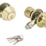 ProSource T-5764-D101PB Combination Lockset, Brass, Polished Brass Sells in Quantity of 3