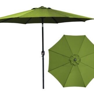 Seasonal Trends 62105 Crank Umbrella, 92.9 in H, 107.9 in W Canopy, 107.9 in L Canopy, Round Canopy, Steel Frame