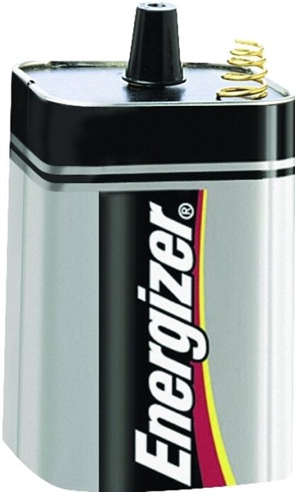 Energizer 529-1 Lantern Battery, 6 VDC Battery, Alkaline, Zinc-Manganese Dioxide