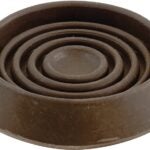 Shepherd Hardware 9075 Caster Cup, Rubber, Brown Sells in Quantity of 6