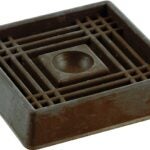 Shepherd Hardware 9076 Caster Cup, Rubber, Brown Sells in Quantity of 6