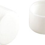 Shepherd Hardware 9108 Furniture Leg Tip, Round, Plastic, White, 7/8 in Dia Sells in Quantity of 6