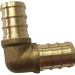 Waterline 1442144 Tube Elbow, 1/2 in, 90 deg Angle, Brass, 200 psi Pressure